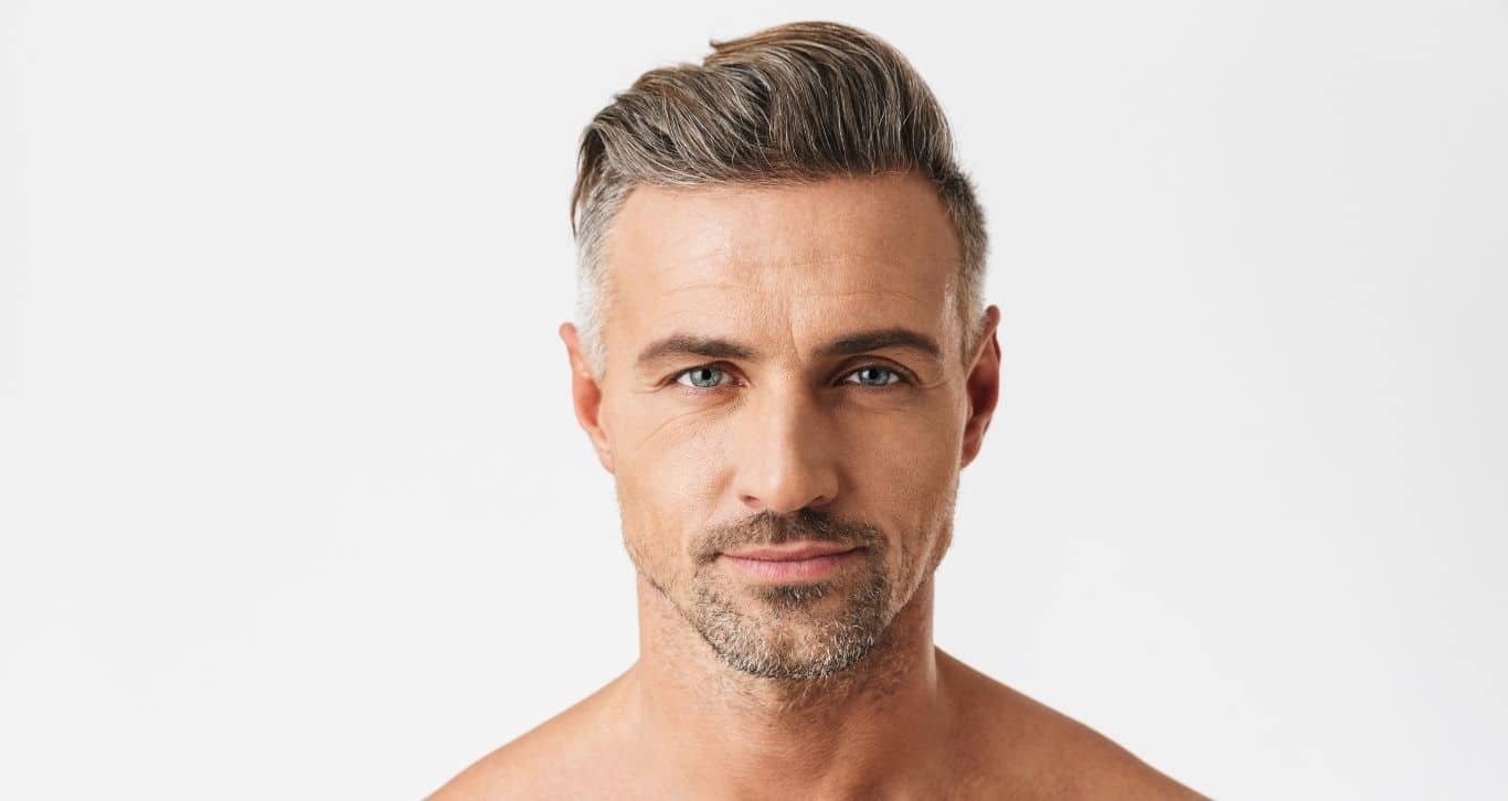 Skóra mężczyzny na twarzy